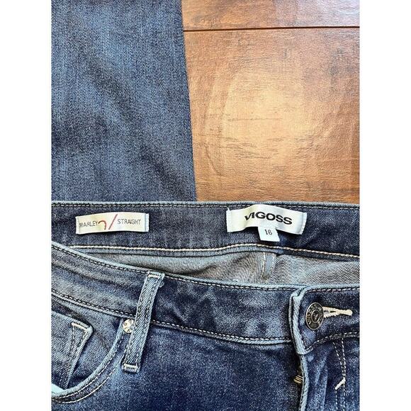 Vigoss Marley Straight Womens Casual Stretch Blue Jean Size 16 - Picture 2 of 7